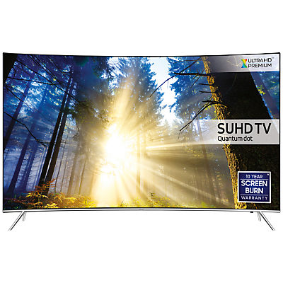 Samsung UE55KS7500 Curved SUHD HDR 1,000 4K Ultra HD Quantum Dot Smart TV, 55” with Freeview HD/Freesat HD, Playstation Now & Branch Feet Design, UHD Premium